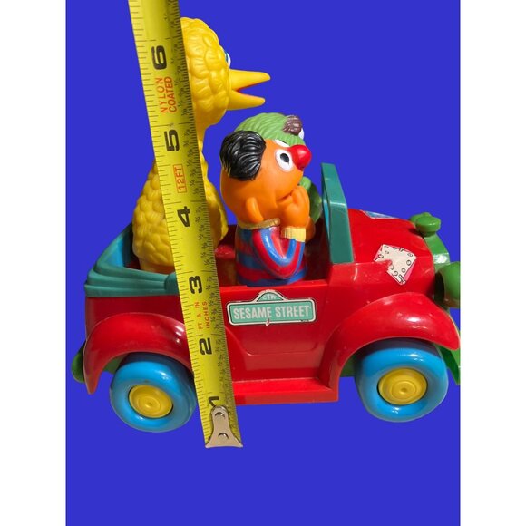 Sesame Street Vintage (illco, 1988) Wobbly Car Big Bird, Oscar, Ernie - Picture 11 of 12